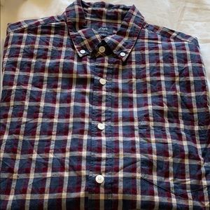 Plaid collared shirt